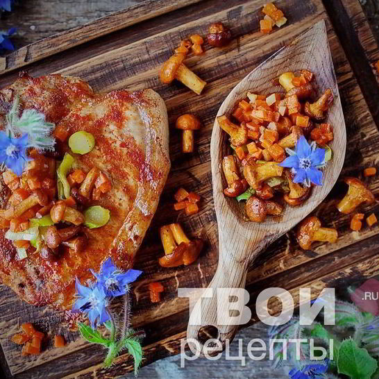 Рецепт стейка из свинины на сковороде