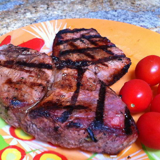 Рецепт стейка особого в овощном маринаде