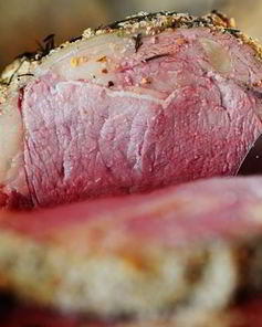 Стейк рибай с розмарином, тимьяном и чесноком