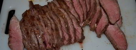 стейк с грибами и красным винным соусом. Шаг 4