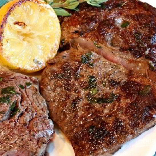 Рецепт стейка с цитрусами