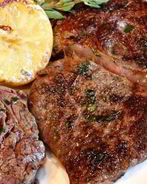 Стейк с цитрусами