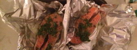 стейк семги с базиликом. Шаг 2