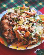 Стейк семги с лаймом и травами