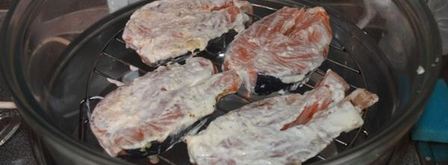 стейк семги в чесночном соусе. Шаг 4