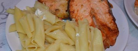 стейк семги в чесночном соусе. Шаг 5