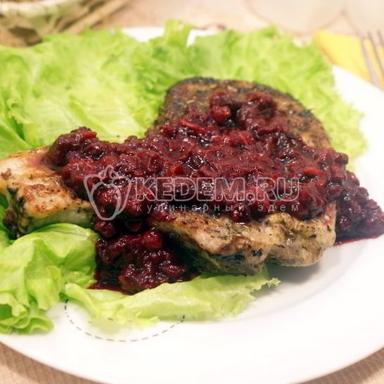 Рецепт стейка свиного на сковороде