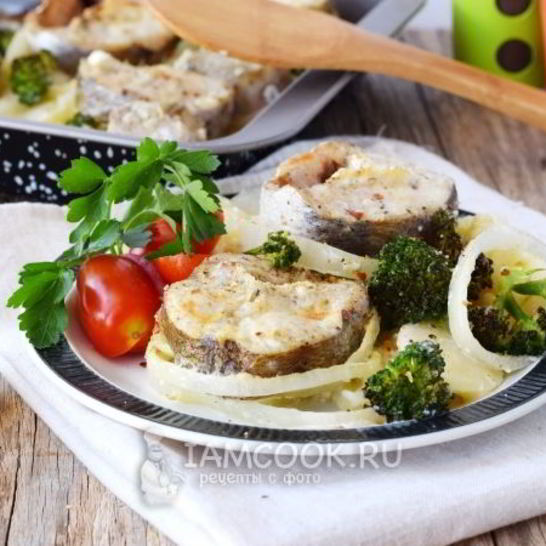 Рецепт стейка трески в духовке