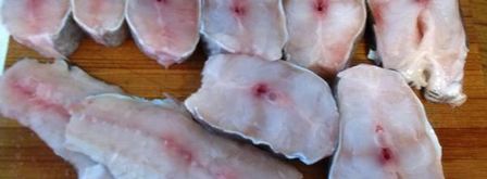 стейки-гриль из зубатки под сливочным соусом. Шаг 2