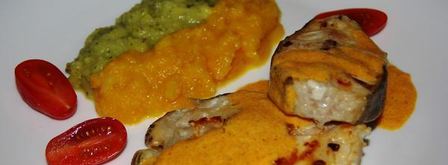 стейки-гриль из зубатки под сливочным соусом. Шаг 9