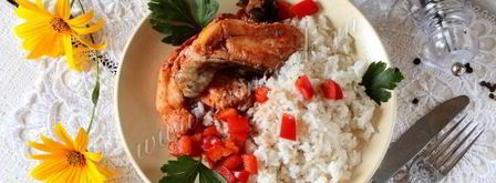 стейки из сома с рисом в мультиварке. Шаг 10