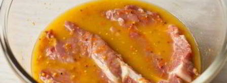 стейки из свинины с апельсиново-горчичным соусом. Шаг 3