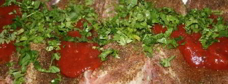 стейки из свиной корейки в томатном маринаде. Шаг 3