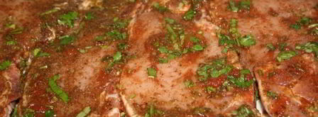 стейки из свиной корейки в томатном маринаде. Шаг 4