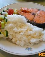 Стейки красной рыбы в духовке