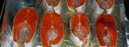 стейки красной рыбы в духовке. Шаг 2