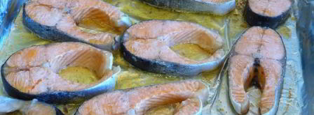 стейки красной рыбы в духовке. Шаг 3