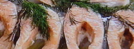 стейки лосося на зеленых тальятелле под щавелевым соусом. Шаг 4