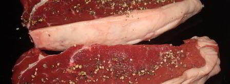 стриплойн — стейк с зеленой фасолью. Шаг 15