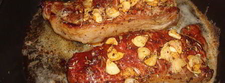 стриплойн — стейк с зеленой фасолью. Шаг 20