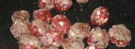 фунчоза с говяжьими тефтельками и овощами. Шаг 3