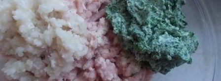 куриные тефтели со шпинатом и творогом. Шаг 3