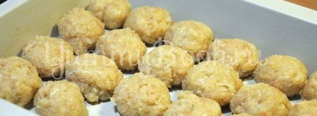 куриные тефтельки под сырным соусом. Шаг 4