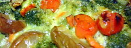 мясные тефтели, запеченные под овощной шубой и молочным соусом. Шаг 8