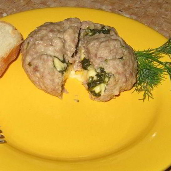 Рецепт паровой тефтеля с начинкой