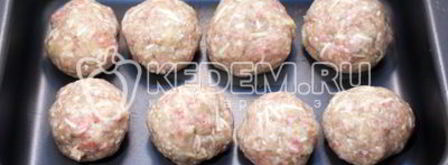 рождественский венок из тефтелей. Шаг 6