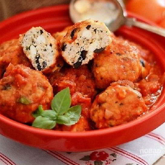 Рецепт тефтелей из индейки с оливками