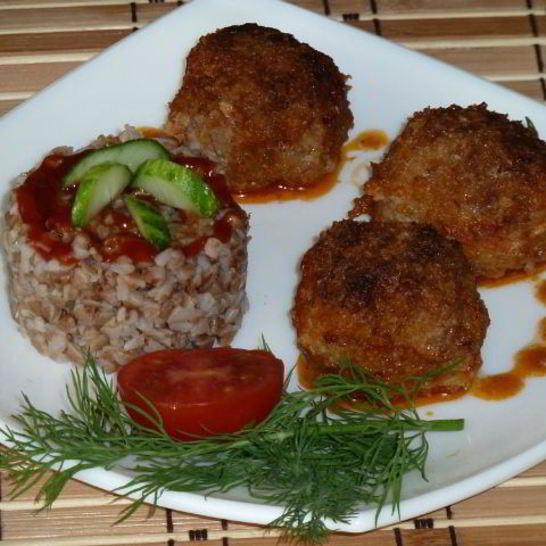 Рецепт тефтелей с гарниром из гречки