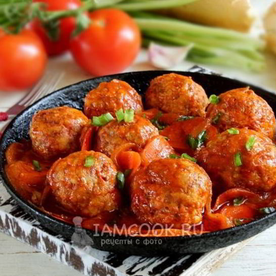 Рецепт тефтелей с подливкой на сковороде