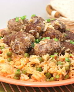 Тефтели с рисом и овощами