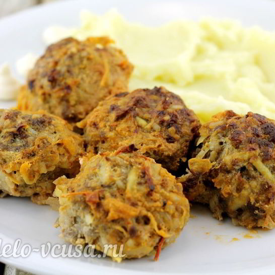 Рецепт тефтелей с рисом в духовке