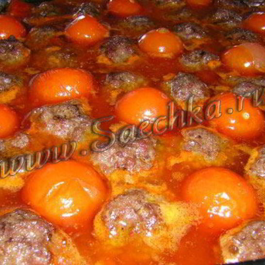 Рецепт тефтелей с томатами черри