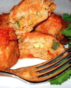 Тефтели с тыквой в томатном соусе