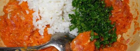 тефтели с тыквой в томатном соусе. Шаг 9