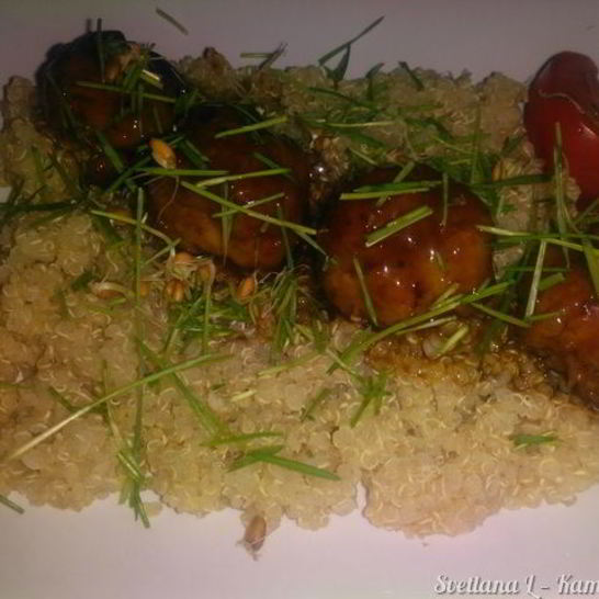 Рецепт тефтелей терияки с киноа