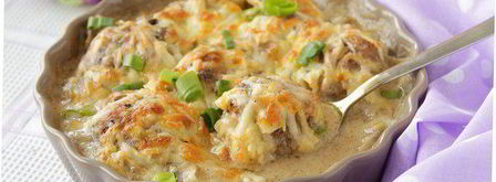 тефтели в грибном соусе под сыром. Шаг 8