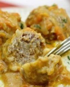 Тефтели в сливочном соусе в духовке