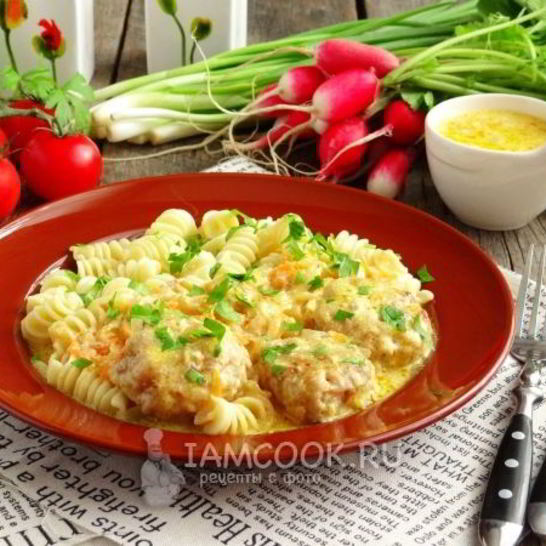 Рецепт тефтелей в сметанном соусе в мультиварке