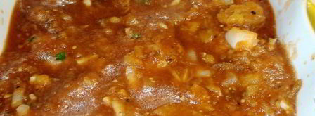 тефтельки, запеченные в баклажанном соусе. Шаг 5