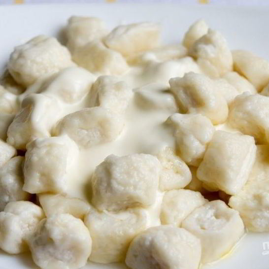 Рецепт творожных клецек