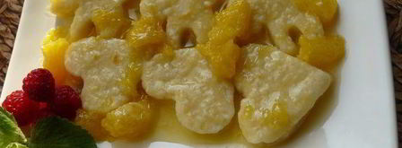 ленивые вареники с апельсиновой карамелью. Шаг 2