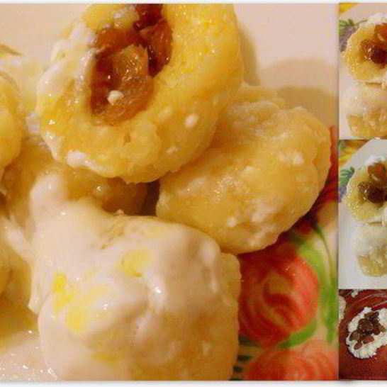 Рецепт ленивых вареников с имбирем, фаршированные изюмом