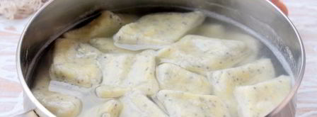 ленивые вареники с творогом и маком. Шаг 9