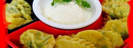 паровые вареники с зеленью и яйцом. Шаг 7