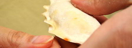 постные вареники с капустой. Шаг 12