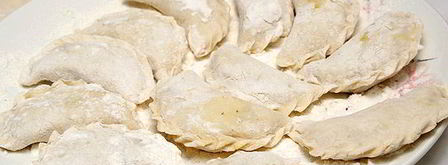 постные вареники с капустой. Шаг 13